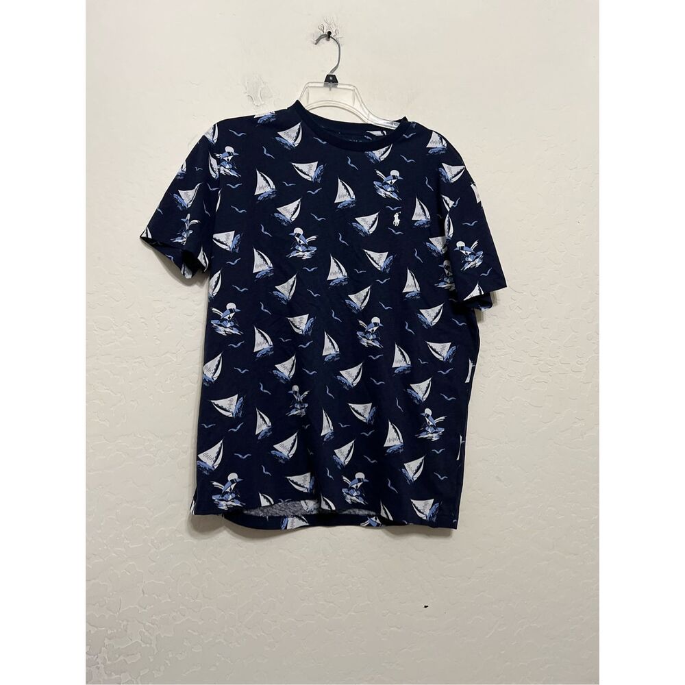 Polo Ralph Lauren teddy bear sailing shirt, size large nautical sail 